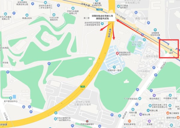 深圳西丽车管所考场平面图一览