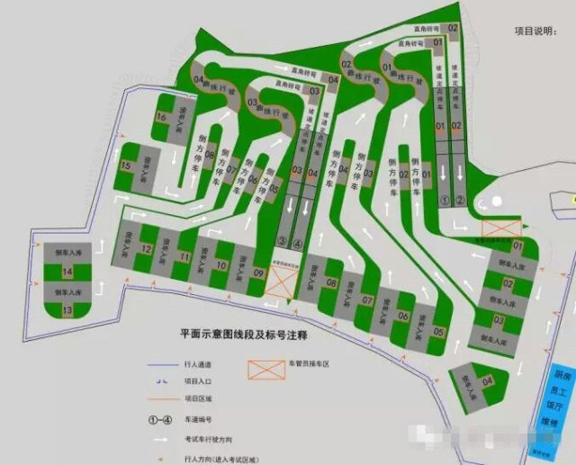 深圳辅城坳科目二考场平面图一览