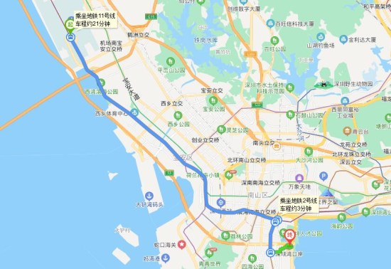 深圳机场去深圳湾口岸怎么坐地铁